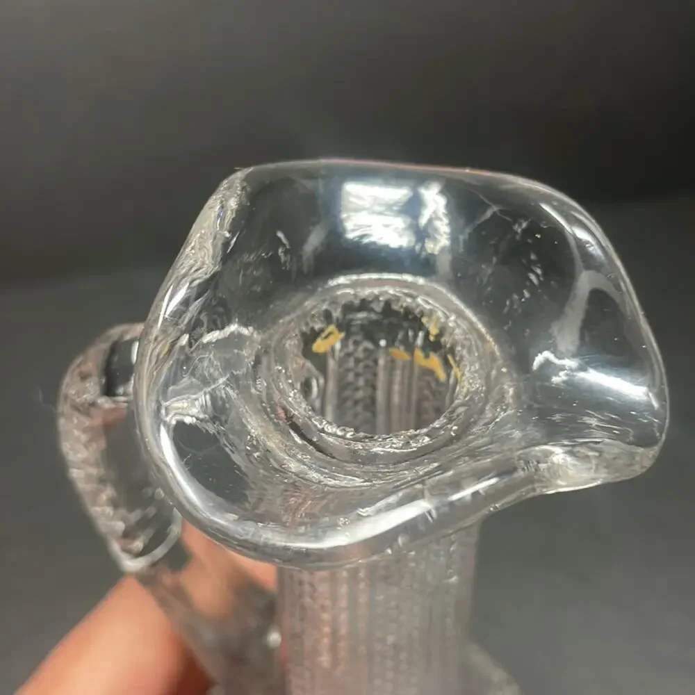 Vintage Cut Glass Cruet with Cork Stopper ~ American Brilliant Period 1876-1917